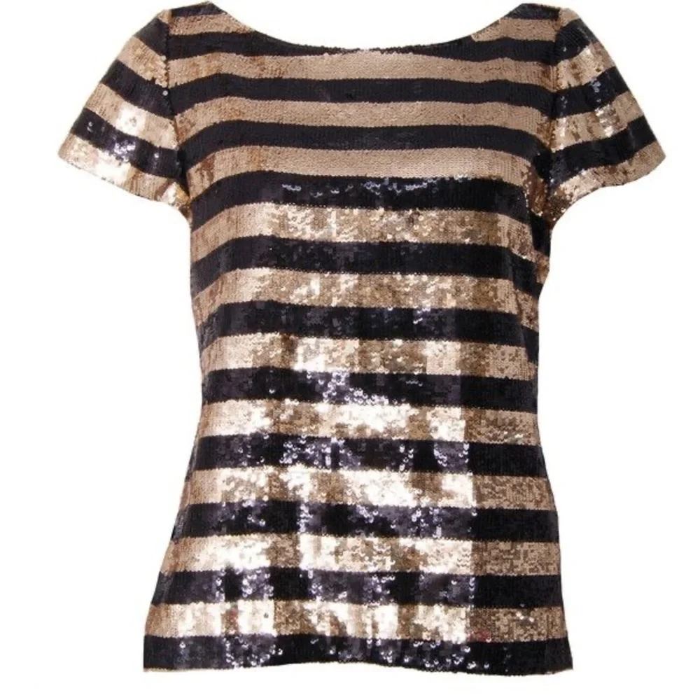 ALICE & OLIVIA - Alfie Oversized Sequin Top - Picture 4 of 11